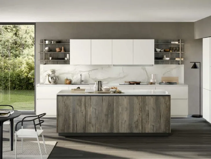 Cucina Moderna con isola Trend 30° Gola Home 05 di Forma Cucine