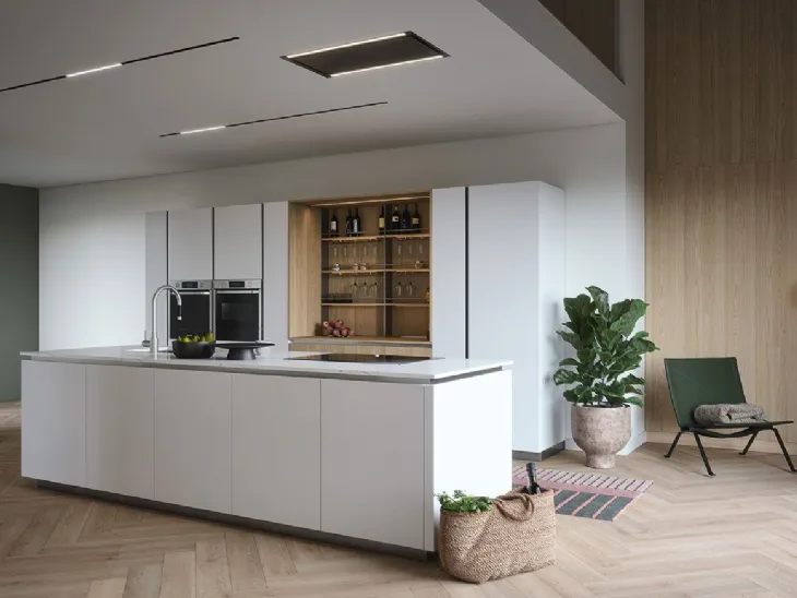 Cucina Moderna con isola Trend Gola 02 di Forma Cucine